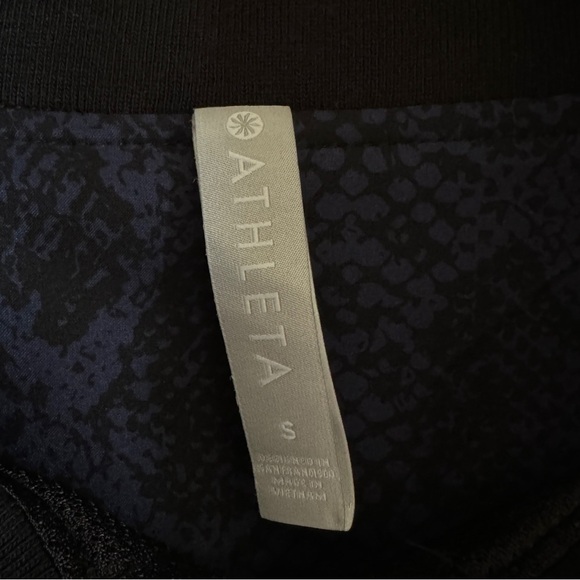 Athleta Brooklyn Python Print Track Bomber Full Zip Jacket, Size S - Picture 7 of 9